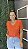 Blusa V laranja - Imagem 1