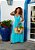Vestido Luana turquesa - Imagem 1