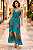 VESTIDO ESTAMPADO VERDE COM BRILHO - Imagem 1