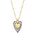 COLAR CORAÇÃO AMOR BANHADO Á OURO - Imagem 1