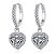 BRINCO CORAÇÃO MOISSANITE  PRATA925 - Imagem 1