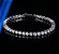 Pulseira moissanite 3mm - Imagem 1