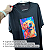 Camiseta Preta Adulto Poliéster - Imagem 4