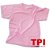 Camiseta Rosa Bebê Infantil Poliéster - Imagem 1
