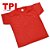Camiseta Vermelha Infantil Poliéster - Imagem 1