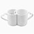 Caneca Coração Dupla Branca Love - Mecolour - Imagem 1