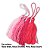 Tassel Pingente 7cm - Tons de Rosa - Unidade - Imagem 2