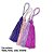 Tassel Pingente 7cm - Tons de Roxo - Unidade - Imagem 2