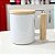 Caneca Branca Wood 325ml Sublimática com Tampa de Bambu – Elegância e Sustentabilidade para Personalizar! - Imagem 3