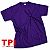 Camiseta Roxa Adulto Poliéster - Imagem 1