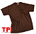 Camiseta Marrom  Adulto Poliéster - Imagem 1