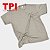 Camiseta Bege Adulto Poliéster - Imagem 1
