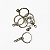 Argola Chave Italiana com Corrente 28 mm em Ferro - Pct com 10 - Imagem 2