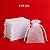 Saquinho de Organza Branco 7x9cm - Pct com 10 - Imagem 1
