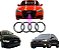 Emblema Logo Cromado Grade Audi A1 A3 A4 A5 S3 Q3 Q5 - Imagem 1