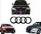 Emblema Logo Preto Grade Audi A1 A3 A4 A5 S3 Q3 Q5 - Imagem 1