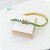 Pulseira Semijoia Estilo Riviera Verde Esmeralda (dourada) - Imagem 2