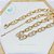 Colar Semijoia Elos Brilhantes 40cm (dourado) - Imagem 2