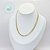 Choker Semijoia Brilhante Delicada Duplo 35cm (dourado) - Imagem 1