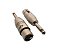 Adaptador Metal Professional 3 Polos XLR (F) x P10 Mono - Imagem 1