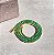 Colar Riviera Esmeralda 4 Garras Trama Rígida 3mm Banhado a Ouro - 40cm - Imagem 1