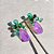 Brinco Luxo Ultraviolet Fusion Bicolor Turmalina e Esmeralda Banhado a Ouro - Imagem 3