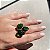 Anel Leaf Esmeralda Banhado a Ouro - Imagem 5
