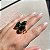 Anel Leaf Esmeralda Banhado a Ouro - Imagem 3