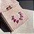 Brinco Ear Cuff Quatro Gotas Safira Rosa Banhado a Ródio Branco - Imagem 1