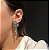 Brinco Ear Cuff Flower Turmalina Banhado a Ródio Branco - Imagem 4