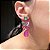 Brinco Colorido e Pink Fusion Banhado a Ouro - Imagem 6