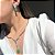Conjunto Luxo Gravata e Ear Cuff Square Verde Limão Fusion Banhado a Ródio Branco - Imagem 2