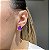 Brinco Gota Cravejada Ultraviolet Fusion Banhado a Ouro - Imagem 2