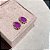 Brinco Gota Cravejada Ultraviolet Fusion Banhado a Ouro - Imagem 1