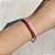 Pulseira Riviera 3 Garras Safira Rosa Banhado a Ródio Branco - 3mm - Imagem 3