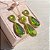 Conjunto Gota Peridoto Banhado a Ouro - Imagem 7