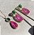 Conjunto Gota Bicolor Esmeralda e Pink Fusion Banhado a Ouro - Imagem 8
