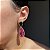 Conjunto Gota Bicolor Esmeralda e Pink Fusion Banhado a Ouro - Imagem 5