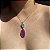 Conjunto Gota Bicolor Turmalina e Ultraviolet Fusion Banhado a Ouro - Imagem 4