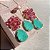 Conjunto Luxo Bicolor Safira Rosa/Turmalina Fusion Banhado a Ouro - Imagem 1