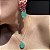 Conjunto Luxo Bicolor Safira Rosa/Turmalina Fusion Banhado a Ouro - Imagem 9
