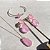 Conjunto Gota Com Bracelete Light Pink Fusion Banhado a Ouro - Imagem 3