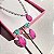 Conjunto Luxo Gota Bicolor Turmalina e Pink Fusion Banhado a Ródio Branco - Imagem 8