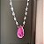 Conjunto Luxo Gota Bicolor Turmalina e Pink Fusion Banhado a Ródio Branco - Imagem 9