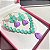 Conjunto Luxo Flor Bicolor Turmalina Leitosa e Ultraviolet Fusion Banhado a Ouro - Imagem 10