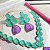Conjunto Luxo Flor Bicolor Turmalina Leitosa e Ultraviolet Fusion Banhado a Ouro - Imagem 6