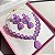 Conjunto Luxo Flor Ultraviolet Fusion Banhado a Ouro - Imagem 10