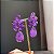 Conjunto Luxo Flor Ultraviolet Fusion Banhado a Ouro - Imagem 4