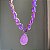 Conjunto Luxo Flor Ultraviolet Fusion Banhado a Ouro - Imagem 7