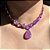 Conjunto Luxo Flor Ultraviolet Fusion Banhado a Ouro - Imagem 8